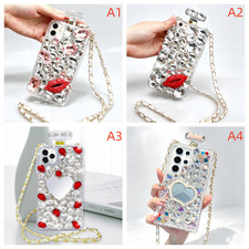 Sparkling Diamond 3D Perfume Bottle Phone Case For iPhone 15 16 18 17 Pro Max