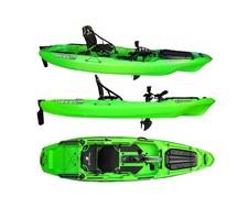 BIG MAMA KAYAK A PEDALI TRIKEN 330 - CANOA MONOPOSTO FISHING CON 4 PORTACANNE, 2