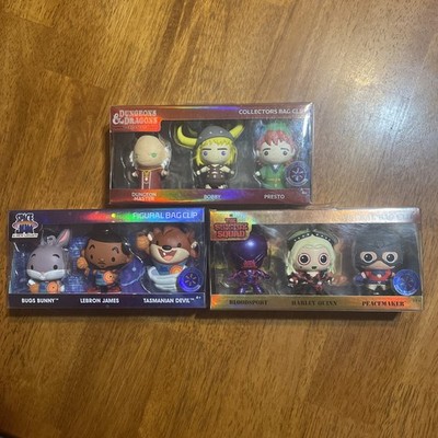 The Suicide Squad Exclusive Figural Bag Clip Lot Dungeons And Dungeons Space Jam