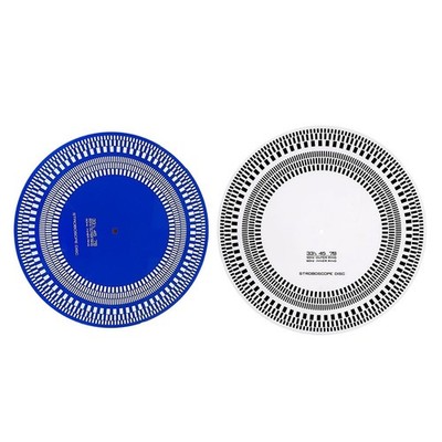 Für LP Plattenspieler Speed Calibration Disc weiß für Acryl 32cm x 32cm x 0,5