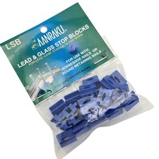 LEAD STOP BLOCKS package of 25 by AANRAKU Stained Glass Lead Supplies LSB