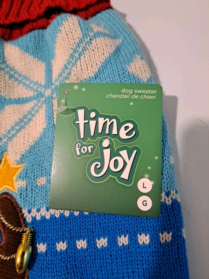 PACOTE Suéter de Natal para Cachorro Veado Caudas de Férias GRANDE + Meias Quentes de Inverno - Imagem 3 de 4