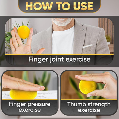 4 Pcs Squeeze Balls for Hand Therapy - 4 Resistance Levels Hand Exercise Ball...