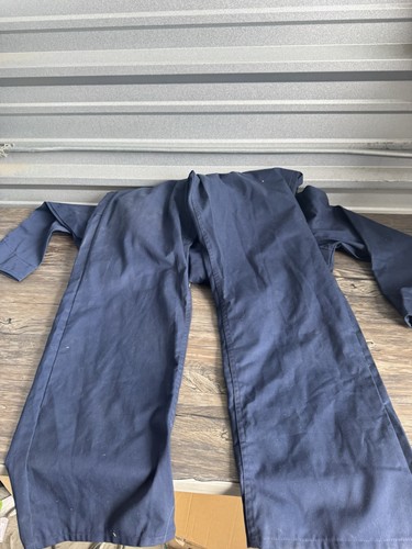 VINTAGE Sears Coveralls Jumpsuit 46xT Blue Made in USA EUC Carpenter Nwt - Picture 6 of 8