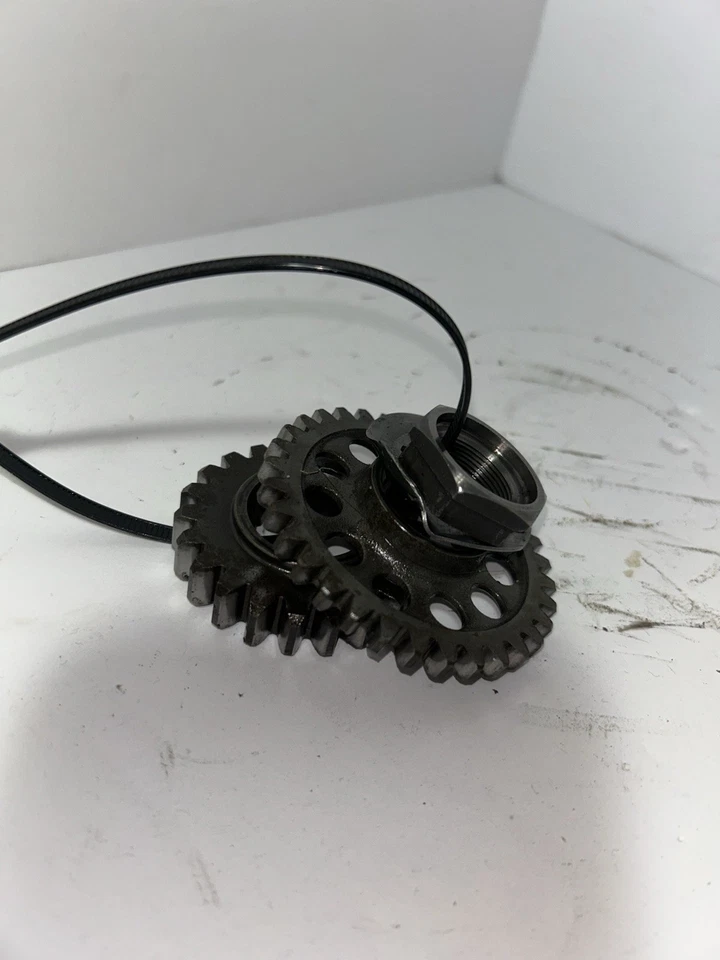 YFZ450 YFZ 450 2004 cigüeñal cigüeñal transmisión primaria engranajes tuerca arandela Foto 2 de 2