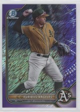 2022 Bowman Chrome Prospects Purple Shimmer Refractor /250 Euribiel Angeles 0wp8