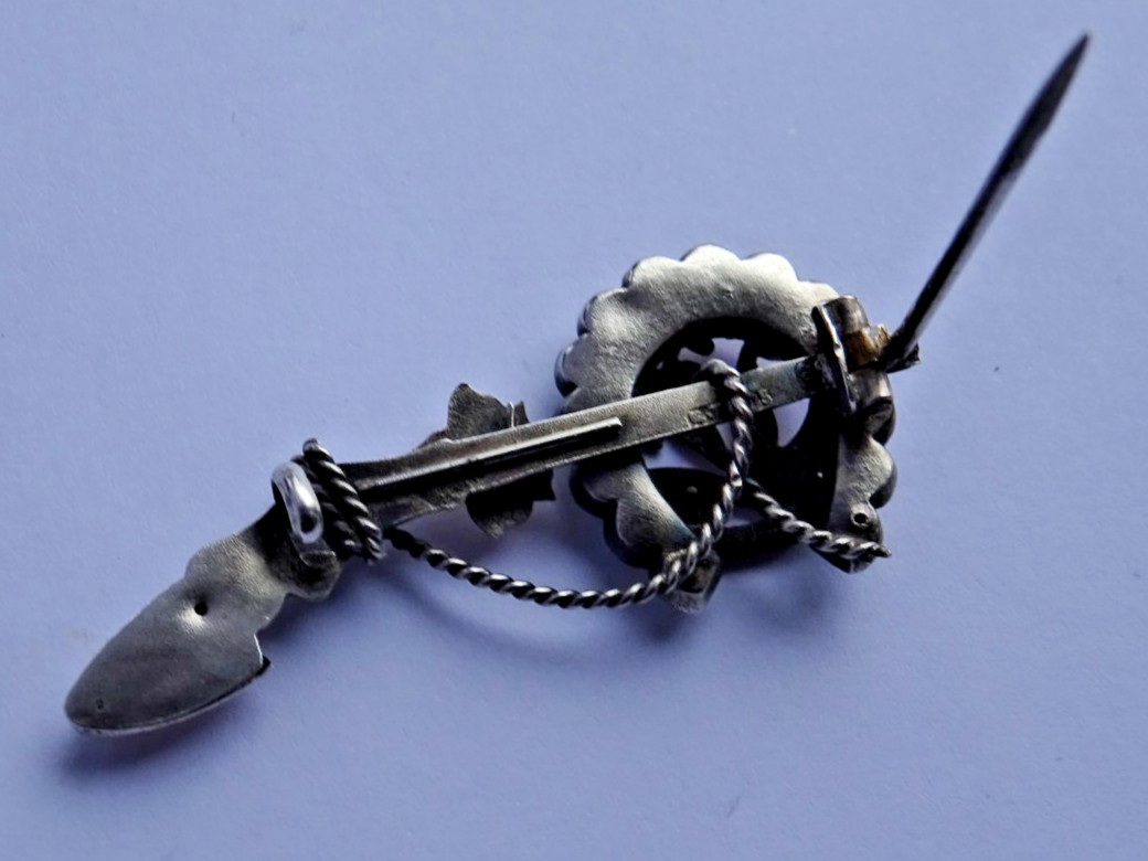 Fabulous Victorian solid sterling silver & rose g… - image 7