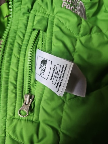 Green 6-12month Infant Reversible Coat North Face - Picture 2 of 6