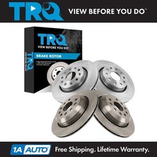 TRQ Front & Rear Brake Rotors Set Fits 20-24 Jeep Gladiator 21-24 Wrangler