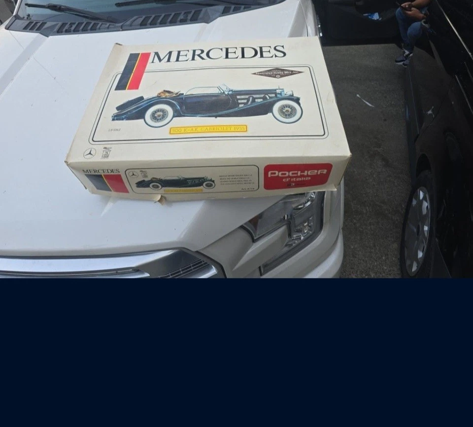 MERCEDES 500K-AK CABRIOLET 1935 POCHER 1/8 SCALE MODEL CAR KIT - Image 2 of 4