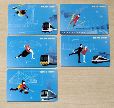 Beijing Olympic Games 2022 Transport Cards Ticket Metro