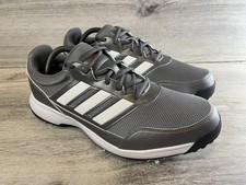 Adidas Golf Shoes Tech Response 2.0 Mens 10 Gray Lace Up Spike Sneakers EE9420