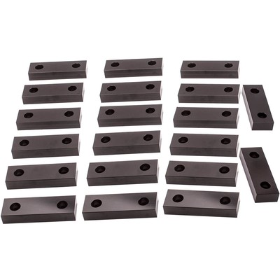 (10 PACK=20 Pieces) 6''x2''x1'' Machined Aluminum Soft Jaws Kurt 6'' Vise 6 x 2 x 1