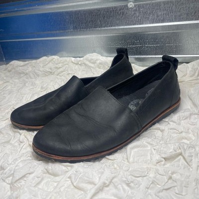 Sorel Ella Flats Womens Size 8 Black Soft Leather Slip On  display picture 2