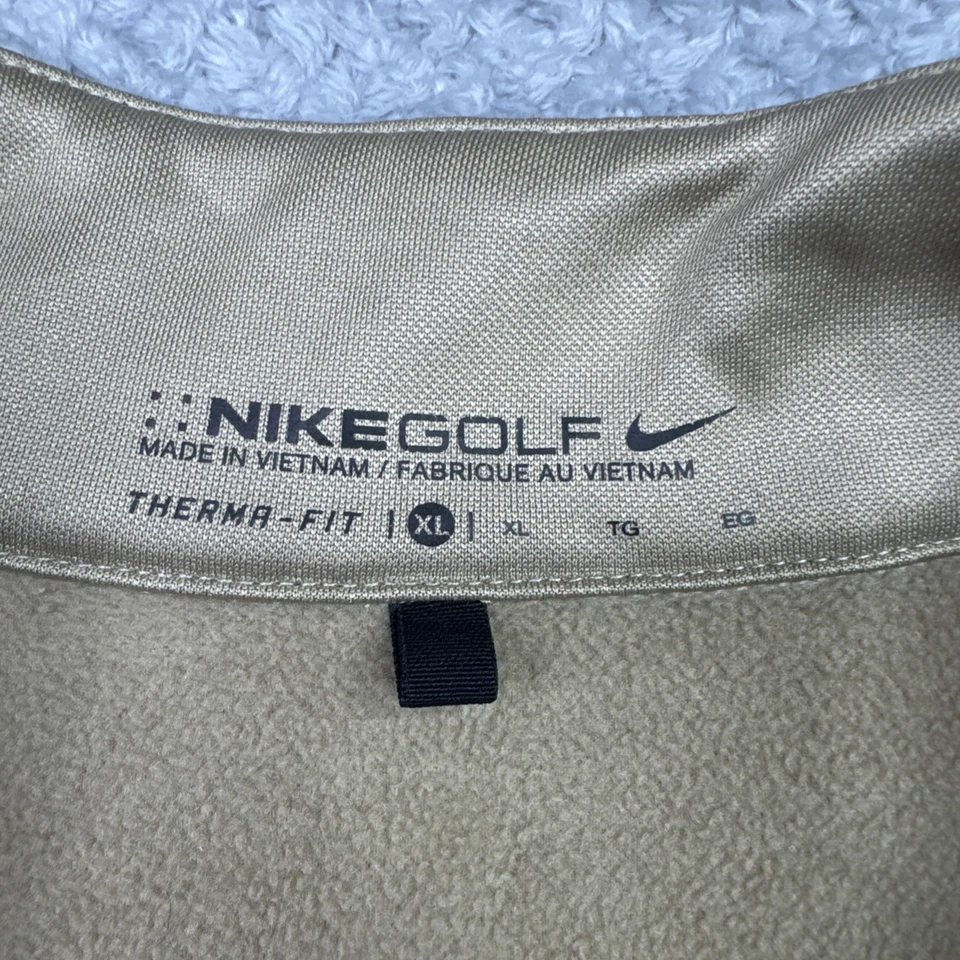 TPC Scottsdale Nike Golf 1/4 Cremallera Pullover Polar Ajuste Térmico Tostado Khahi Para Hombres XL Foto 3 de 4