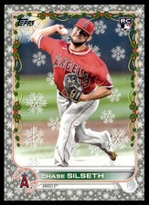 2022 Topps Holiday Chase Silseth Rookie Los Angeles Angels #HW148
