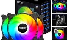  120mm Case Fan 3 Pack Magic Moon Series, PC-FX120 High Performance Cooling PC 