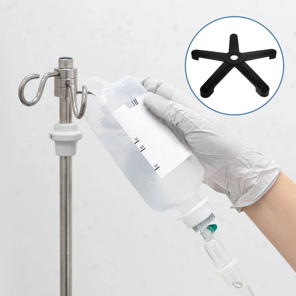 Support De Tube D'alimentation Pour Potence à Perfusion - Avec Pince De Table Réglable - Noir