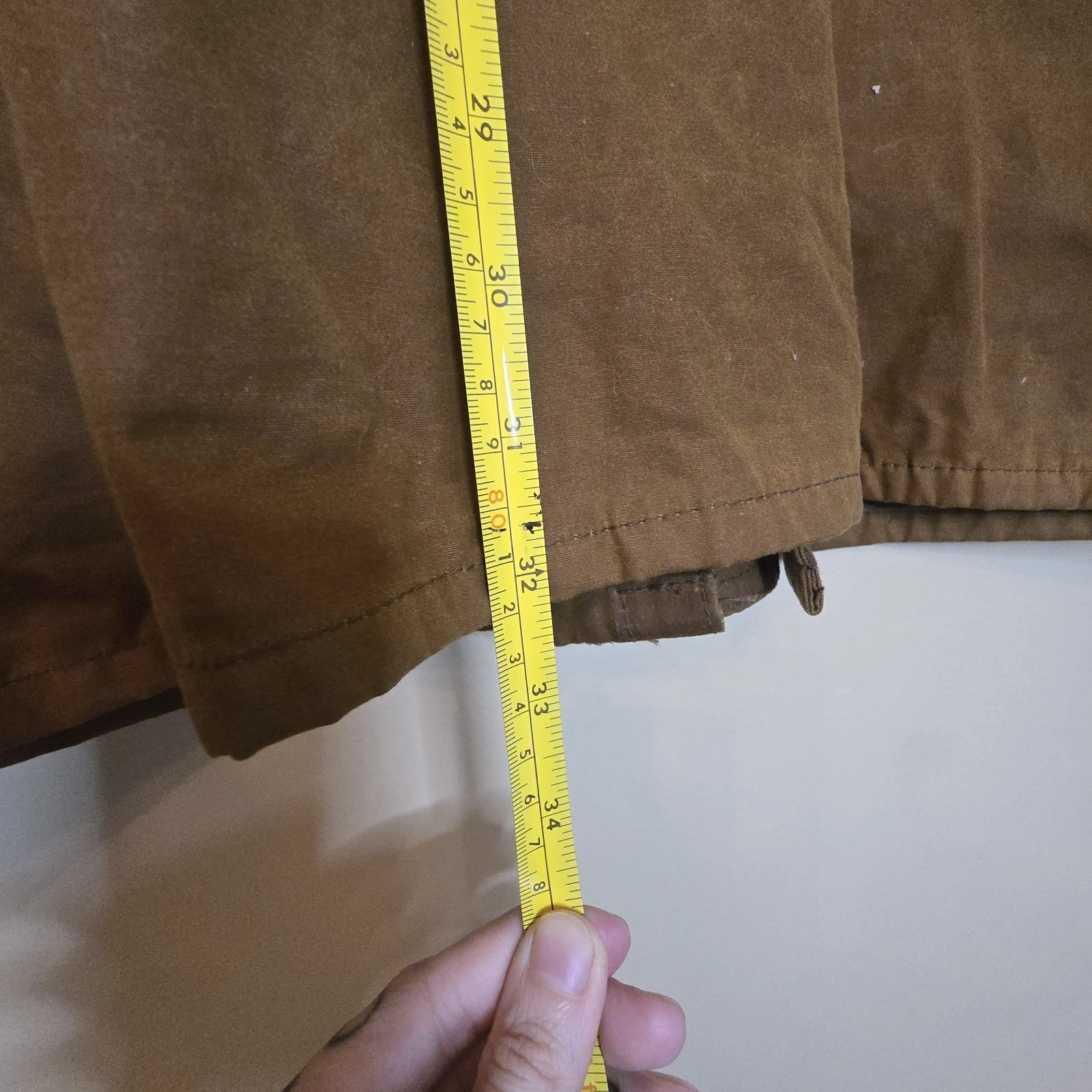 Vintage Filson Cover Cloth Mile Marker Coat XL Brown Waxed Jacket Made In USA - product detail image 19