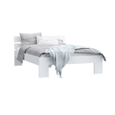 Futonbett - weiß - 140x200 cm Bettgestell Gästebett