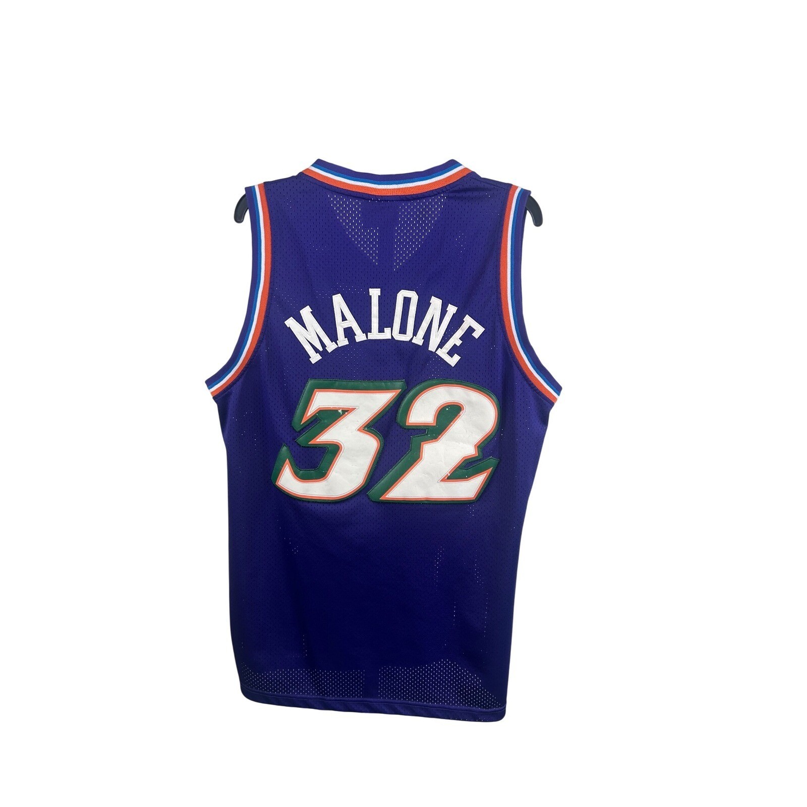 Adidas NBA Utah Jazz Karl Malone #32 Jersey Hardwood Classics Purple Size  Large thumbnail 3