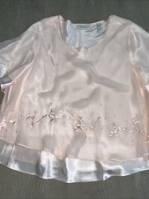 Peach Lord And Taylor Flower Print Blouse Sma...
