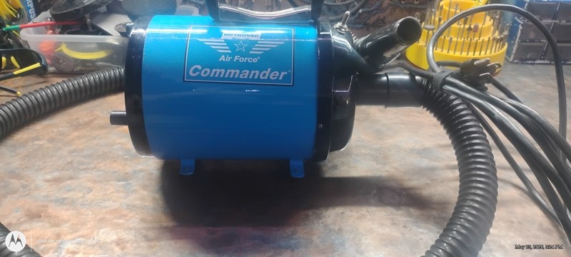 MetroVac Air Force Commander 2 Speed Pet Dryer, 4.0 Peak HP, Blue