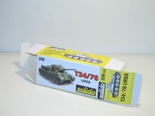 n164 SOLIDO boite repro CARTON DUR a L'IDENTIQUE militaire char russe T34 / 76