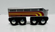 Maxim Lionel Heritage Wooden Train Engine Santa Fe Magnetic Couplers Preowned