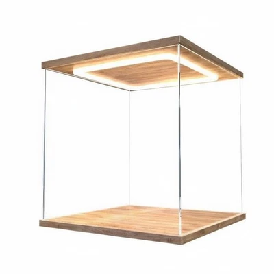 Vitrine Anti-Poussière Éclairée Éclairage LED Intégré pour Collectionneurs - Photo 1/4