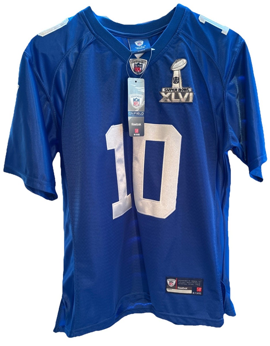 NWT Reebok New York Giants Eli Manning Super Bowl XLVI Women's