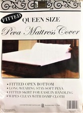 Hypoallergenic PEVA Mattress Cover Protector - Waterproof Queen Fitted Sheet
