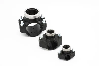 GEBO ARMATUREN GMBH PE Rohr Anbohrsattel 32 mm x 1 Zoll Innen-Gewinde Anbohrschelle Anbohrschellen