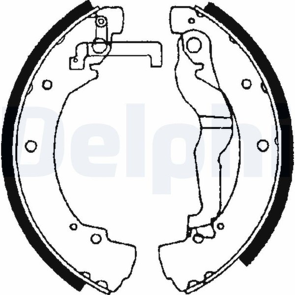 Bremsbacken Hinten FüR Mercedes W202 VW California T4 Camper 7DJ 90-03 701698525-image