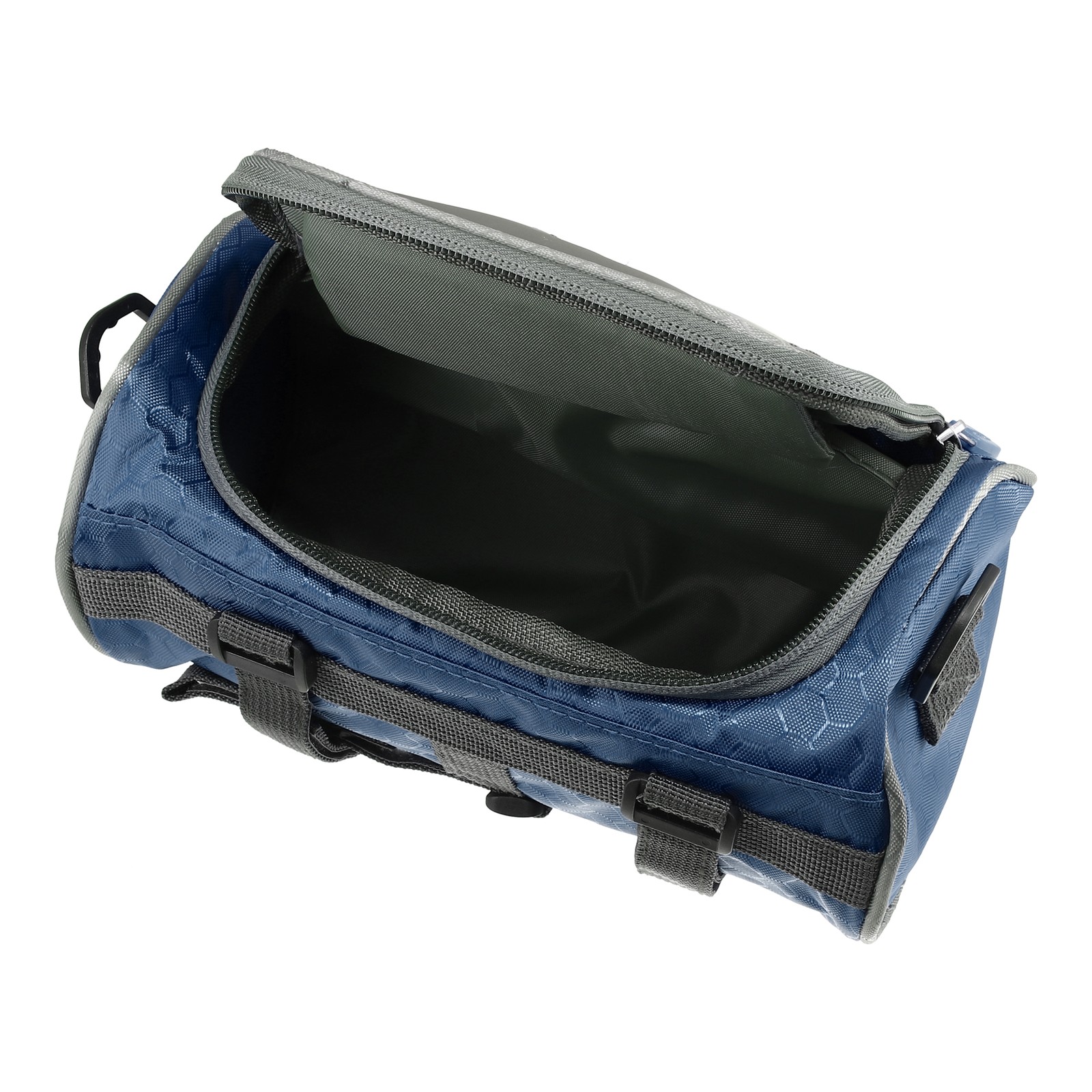 Bike Handlebar Bag with Touch Screen Phone Holder Front Storage Bag Navy Blue
