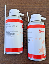 6x NEW CANS 5 STAR COMPRESSED AIR DUSTER BLOWER SPRAY CAN CLEANER 150ml PC & CAR