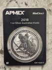 2018 Australian Koala $1 Coin 1 Troy oz.999 Fine Silver In Apmex TEP