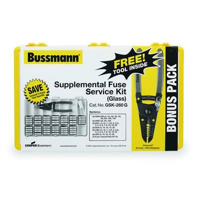 Glass Fuse Kit, ABC, AGC, GMA, GMC, MDA, MDL Series, 260 Fuses Included, No Fuse