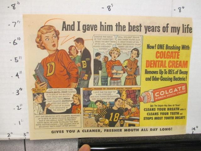 newspaper ad 1953 BAKER'S Cocoa drink mix can magician magic trick number Colgat