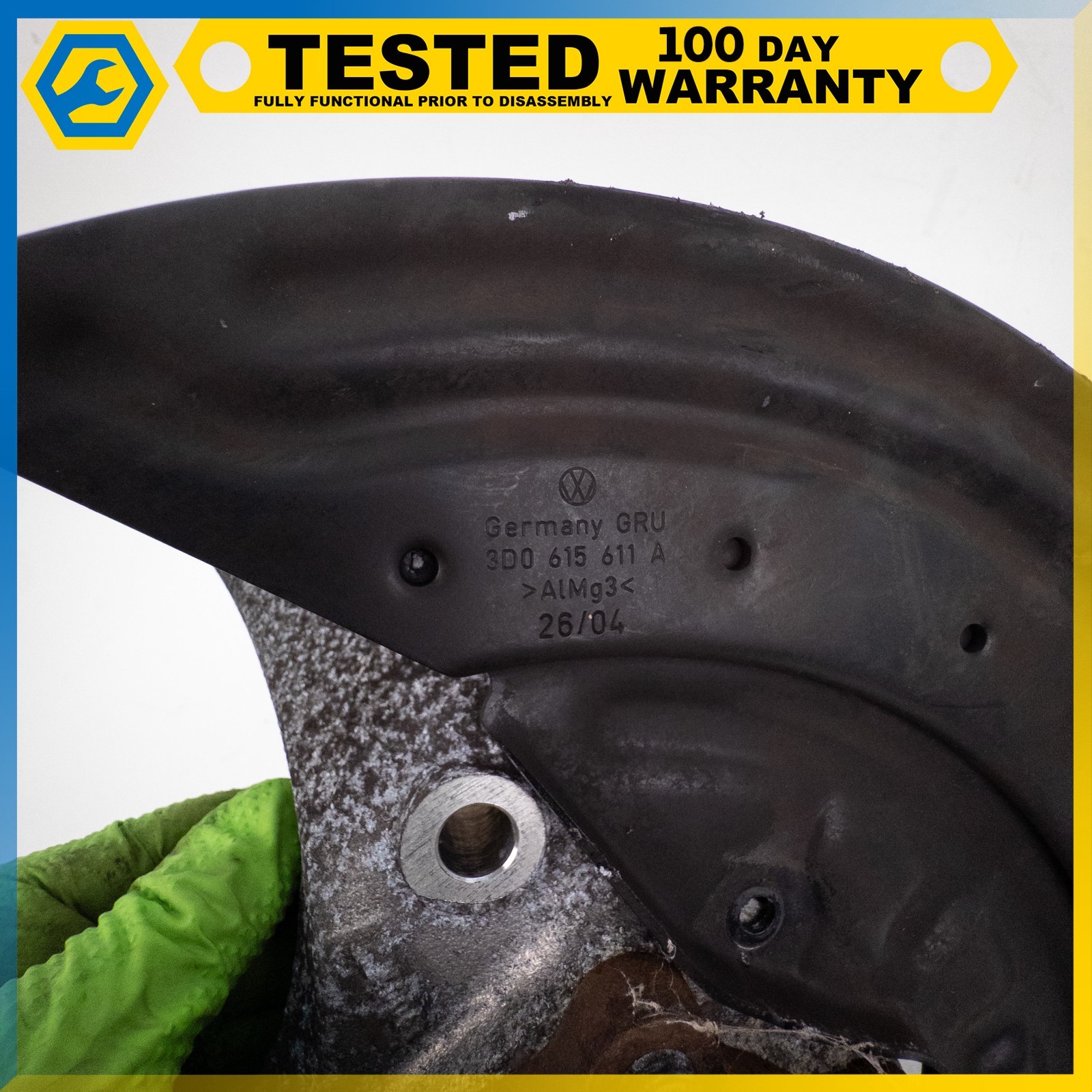 03-13 BENTLEY CONTINENTAL GT REAR LEFT DRIVER SIDE SPINDLE KNUCKLE HUB OEM