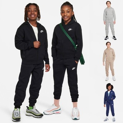 Nike NSW Club Fleece Kinder Jogginganzug Sportanzug Hoodie + Jogginghose