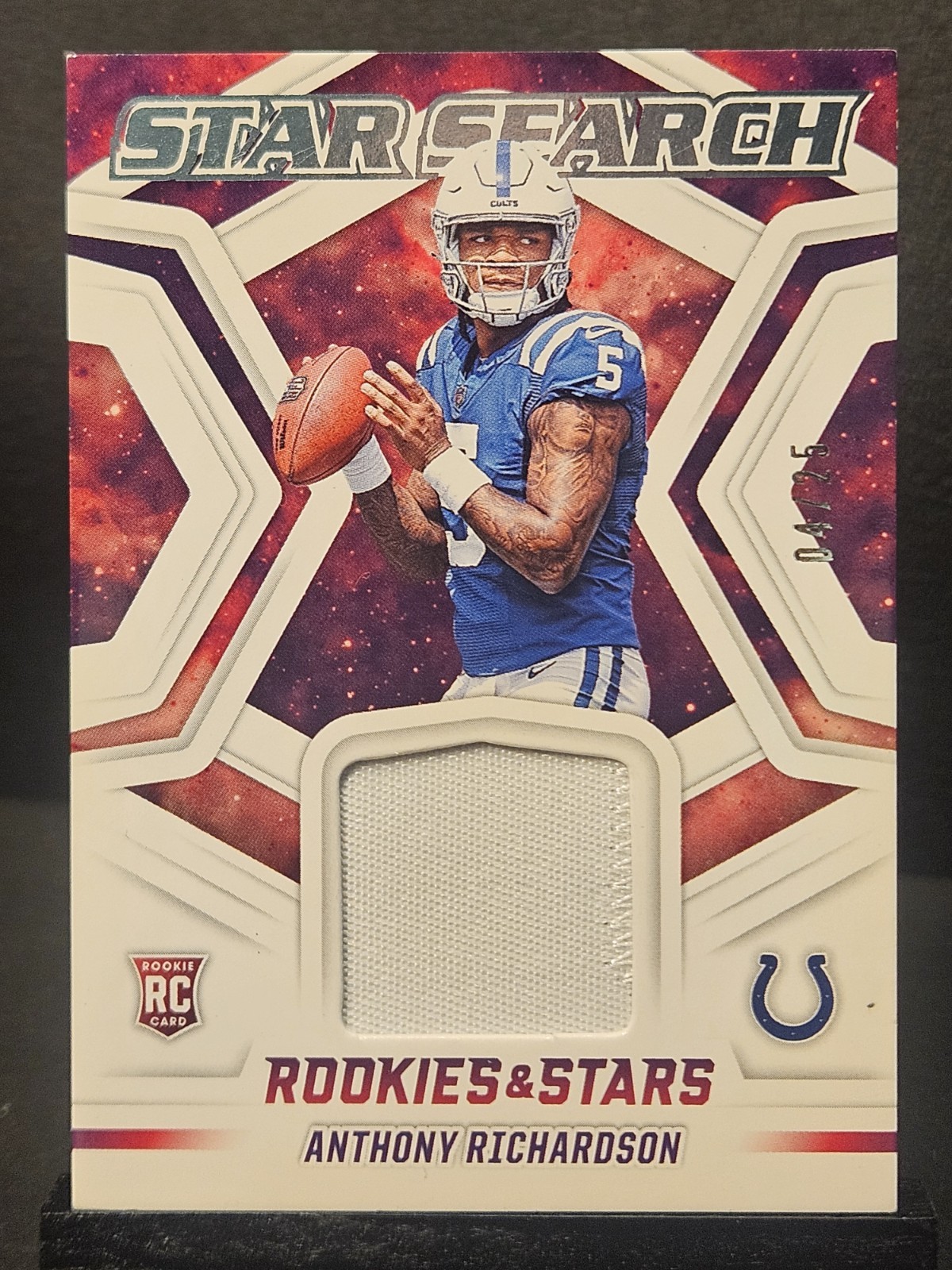Anthony Richardson Panini Rookies & Stars Star Search Relics #SSAR Prime