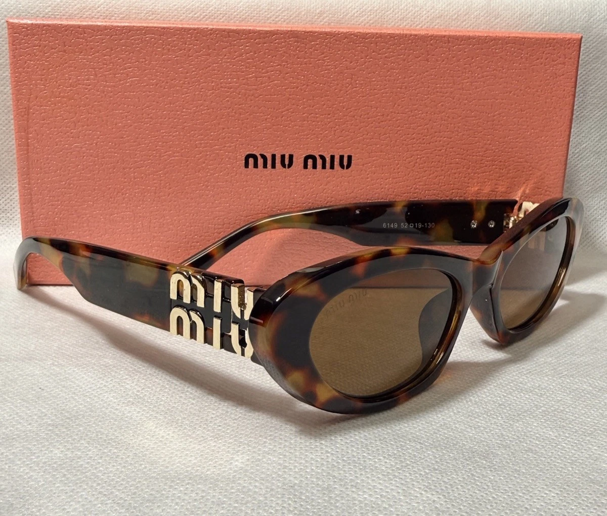 Miu Miu ブラウン キャットアイ サングラス Miu Miu Cat Eye Brown Sunglasses for Women for sale | eBay