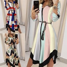 Ladies Dress Summer Holiday Tank Dress Maxi Dresses Womens Beach Floral