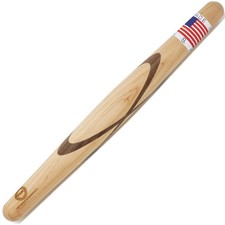 Sugar Maple with Black Walnut Celtic Knot French Style Rolling Pin: Tapered S...