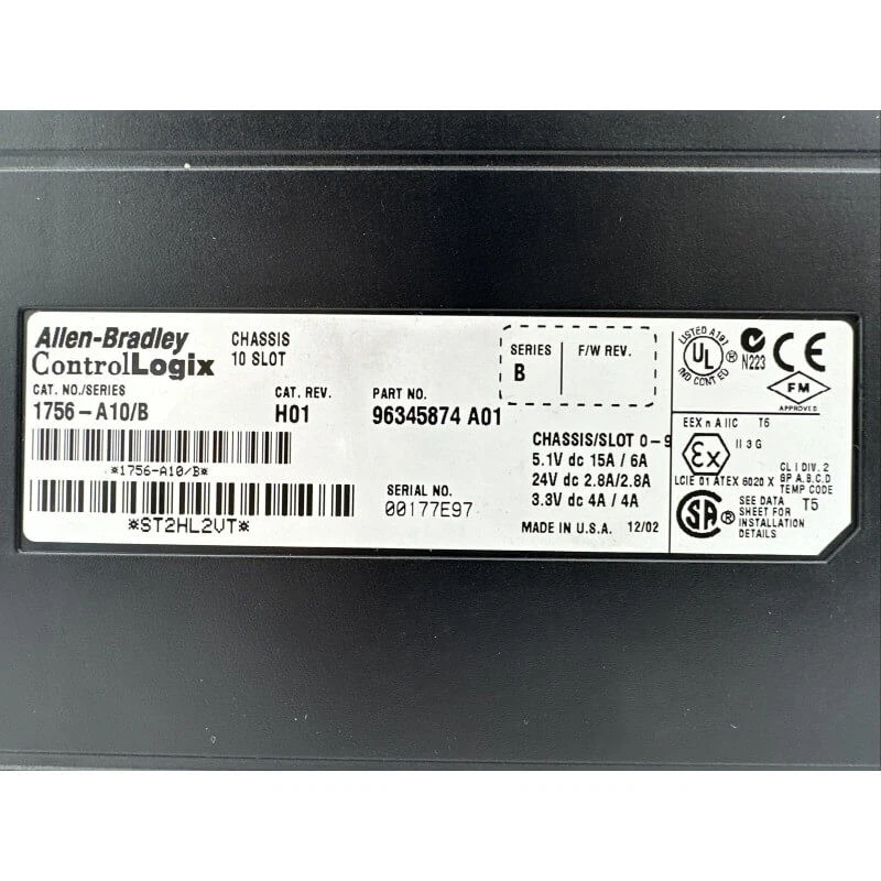 Allen Bradley 1756-A10/B Chasis De 10 Ranuras ControlLogix - Imagen 3 de 4