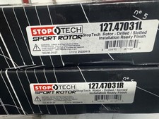 Stoptech Brake Rotors 127.470.31 Rl With Brake Pads Nib