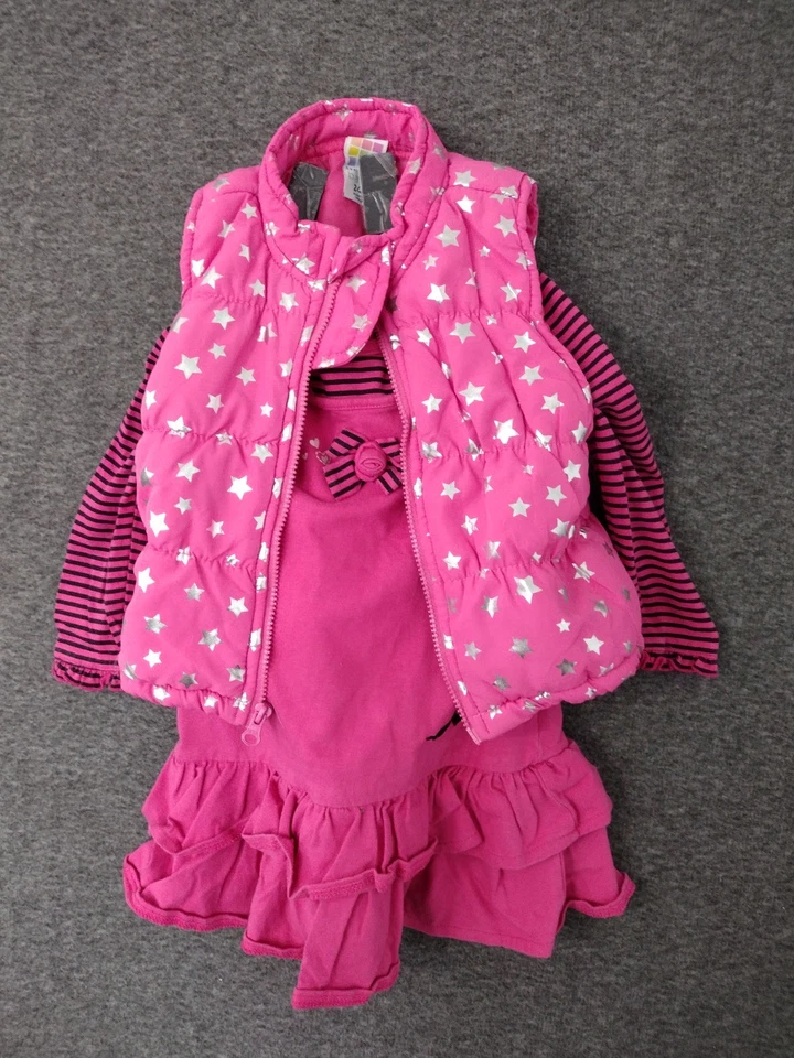 Surtido Marca Niño Niñas Jenas Chaqueta + Vestido Con Chaqueta Sin Mangas Talla 2T Foto 4 de 4