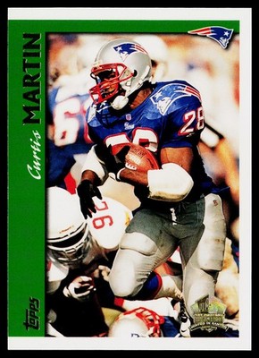 1997 Topps #365 Curtis Martin Minted in Canton