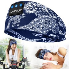 Sleep Headphones Bluetooth Headband Wireless Sleeping Mask Thin Stereo Speakers